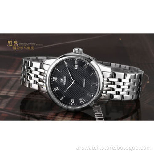 Premium high quality OEM brand stainless steel watch for men, stainless steel case and strap